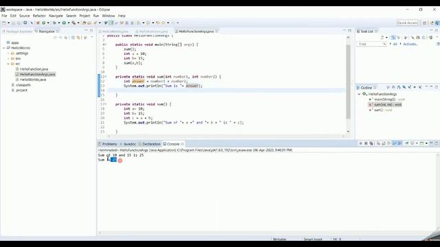 Simple java program using methods by passing arguments for beginners ! смотреть онлайн