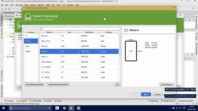 Android Studio Tutorial in Hindi #3 смотреть онлайн