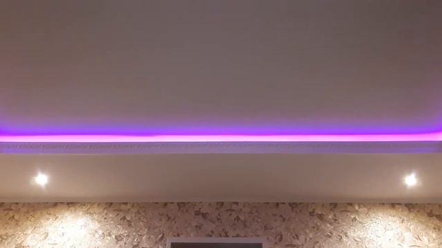 Натяжной потолок с подсветкой смотреть онлайн