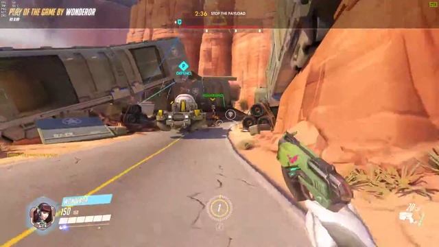 Overwatch PoTG : D.Va 1 Car Bomb From Above смотреть онлайн