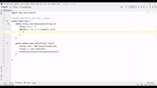 REMOVE DUPLICATES IN A GIVEN STRING JAVA PROGRAMMING NO SOUND COPY CODE смотреть онлайн
