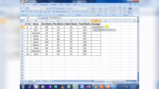 How to use AVERAGE formula in Excel Lecture-3 in Urdu/Hindi||How To Calculate Average in MS Excel смотреть онлайн