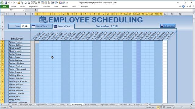 Create This Excel Single Click Week View Scheduler Today [Employee Manager Part 8] смотреть онлайн