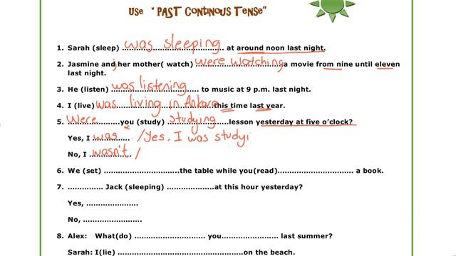 PAST CONTINUOUS TENSE - Geçmiş zaman смотреть онлайн