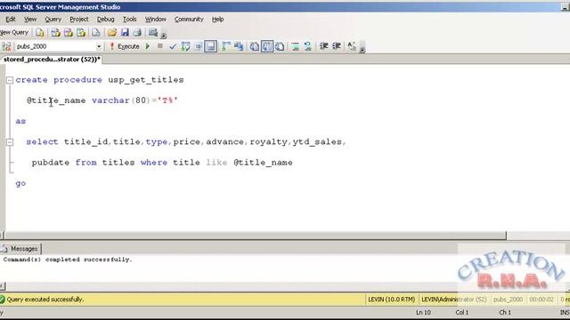 introduction to sql server 2008 create procedure смотреть онлайн