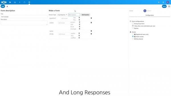How to use Forms app in Nextcloud | Google Forms alternative
