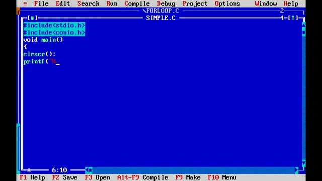 Simple Hello word print for c program turbo c++ смотреть онлайн