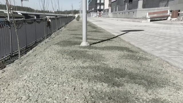 Второй этап Гидропосева газона в Санкт- Петербурге - посев газона смотреть онлайн