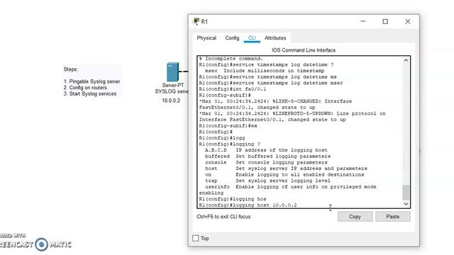 Syslog server | Cisco packet tracer смотреть онлайн