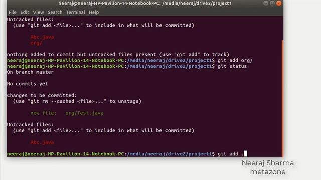 Git status - Git add - Git commit commands | Neeraj Sharma смотреть онлайн