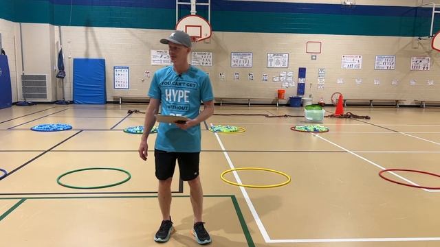 Field Day Games in PE | Hula Hoop Bocce Ball Relay | смотреть онлайн
