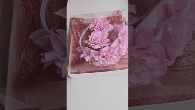 Ободок и заколки из фоамирана для девочки смотреть онлайн