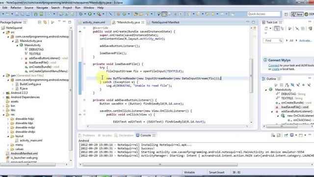 Reading Files from Internal Storage: Practical Android Java Development Part 9 смотреть онлайн