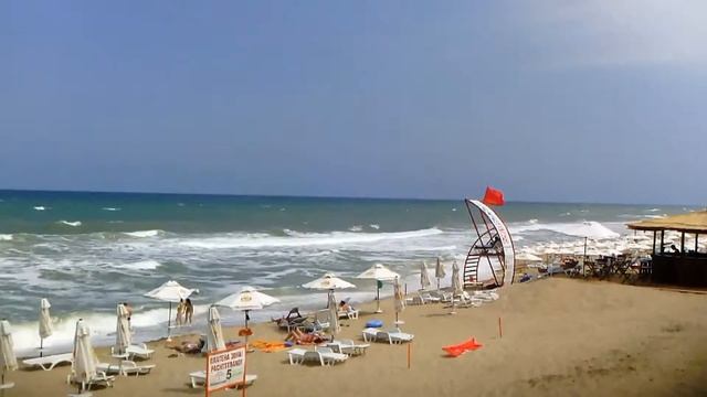 Болгария г Обзор Пляж Море штормит Bulgaria Obzor Beach and waves смотреть онлайн