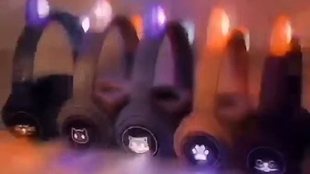 Беспроводные наушники. Cat Ear Headphones - XY-203 Розовые, светящиеся, bluetooth кошачьи ушки. смотреть онлайн