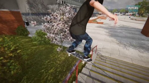 Skater XL Gameplay - Easy Day High School level - Future Games Show