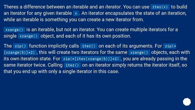 Calling multiple iterators on xrange objects смотреть онлайн
