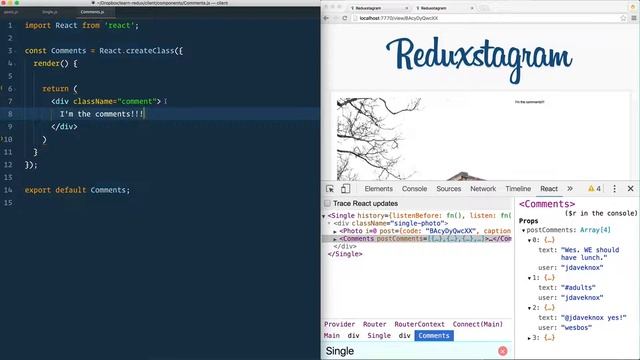 Learn Redux #14 — Displaying and Adding Comments смотреть онлайн