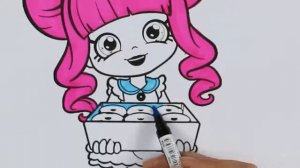 Shopkins Donatina  | Маленькие руки раскраски для детей