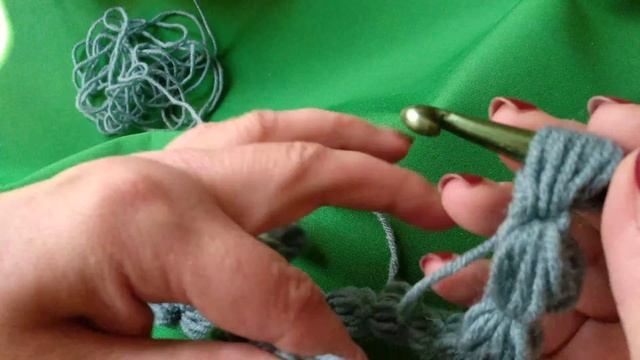 Как вязать снуд - Узор звёздочки - ряд 1 - МК 1/ How to crochet snood - DIY смотреть онлайн