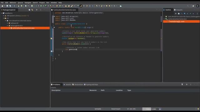 Java Basics Tutorial | Simple Lottery Number Generator | Learn Easy Programming for Beginners смотреть онлайн