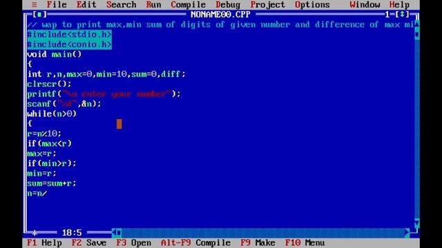 write a program to find min, max,sum,diff. смотреть онлайн