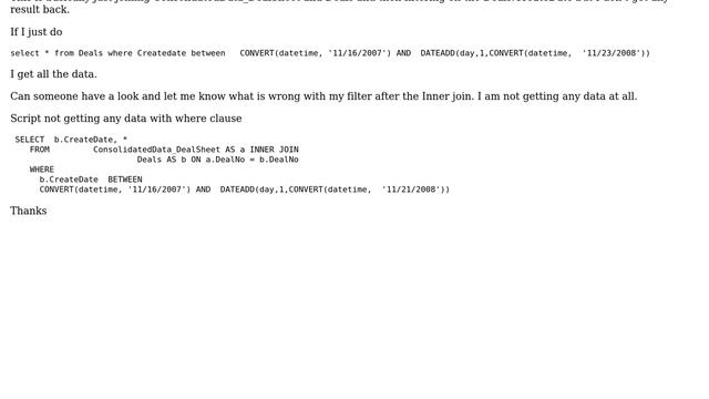 Where clause in an inner join in SQL Server смотреть онлайн