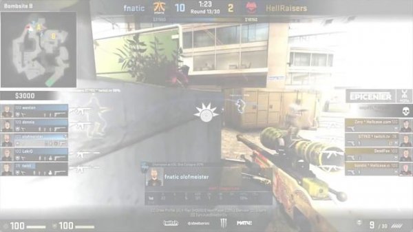 CS:GO Olofmeister vs HellRaisers • Map: de_Overpass • Moscow 2016 • CSGO OLOFMEISTER FNATIC •
