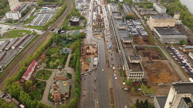 Волоколамское шоссе и МКАД реконструкция развязки 09 05 2020 смотреть онлайн