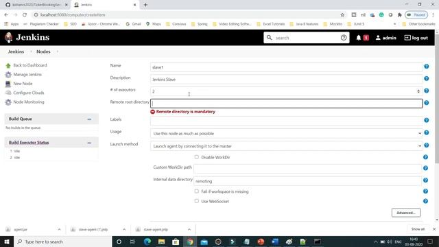 Jenkins master-slave configuration on windows || Jenkins Master and Slave Configuration смотреть онлайн