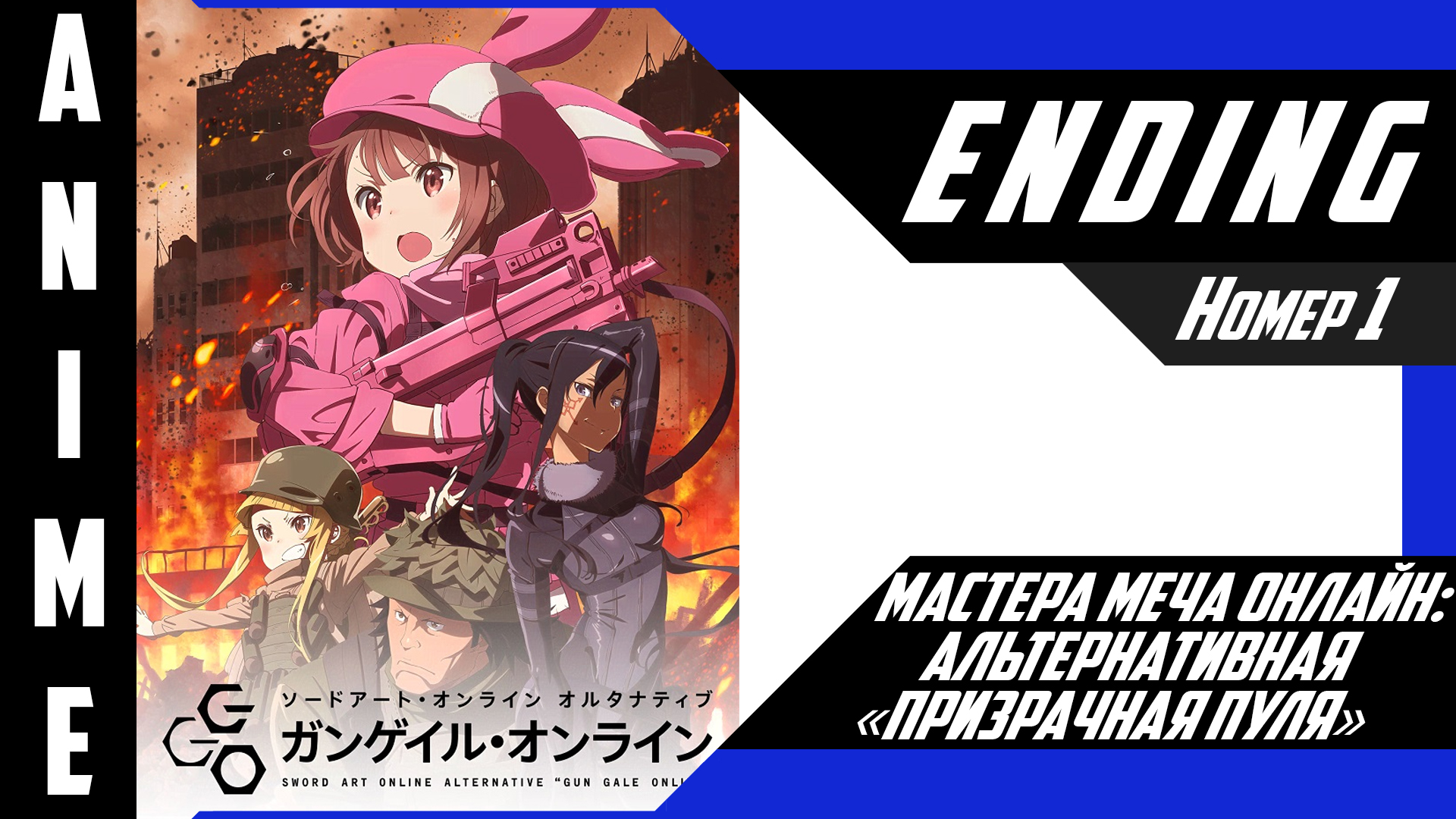 Мастера Меча Онлайн: Альтернативная «Призрачная пуля» / SAO Alternative: Gun Gale Online[ 4k ED №1 ] смотреть онлайн