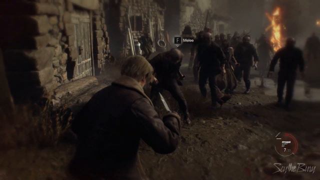 Parry All Enemy Attacks on Village - Resident Evil 4 Remake (Chainsaw Demo) смотреть онлайн