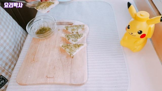 (ENG)마늘빵 만들기:: No오븐::간편자취요리 ~making Garlic Bread