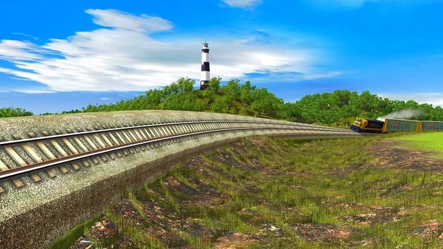 Most Tilted Extreme Railroad Track | 4 Trains Tilts and Risky Railroad Track | Trainz Simulator 201 смотреть онлайн