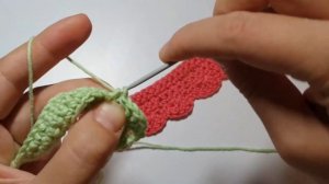 рюши крючком/ Обработка края изделия крючком