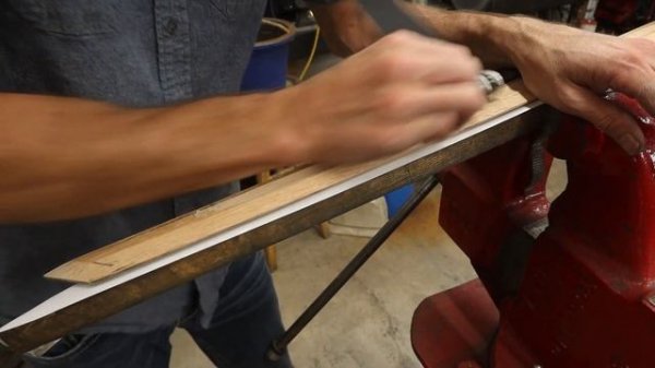 Making a wood katana! The wooden katana