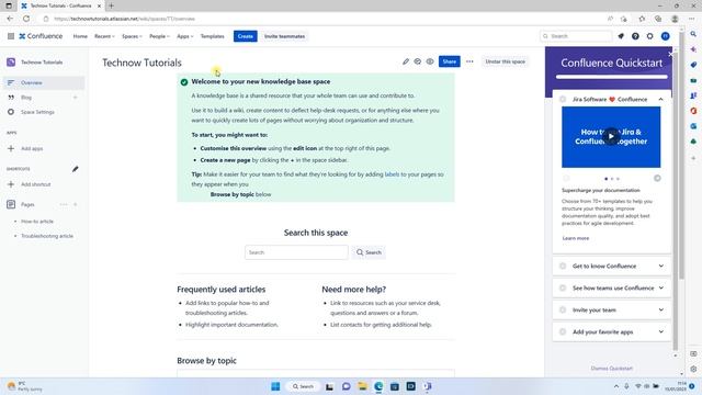 How to create a Space in Confluence Cloud [Tutorial] смотреть онлайн