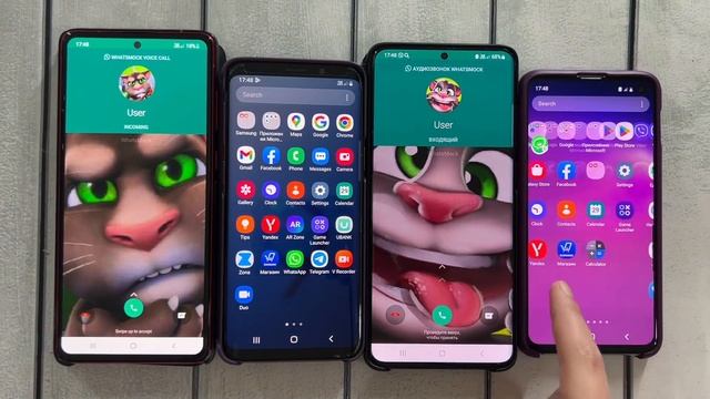 WhatsApp Messenger Calls from Talking Tom/ Samsung s9/s10/s22 & Note 10 смотреть онлайн