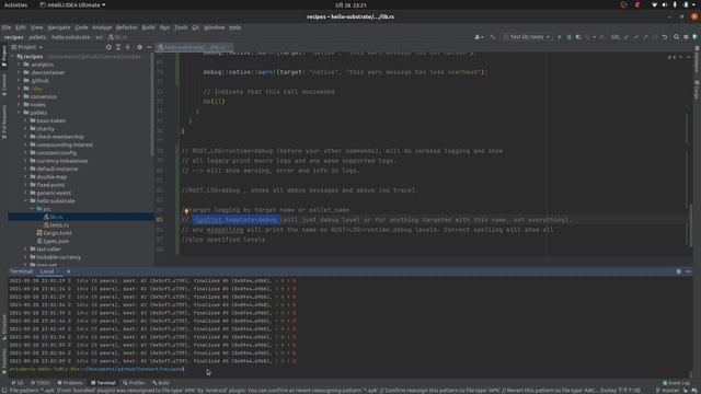 Intro to Substrate - 3: Hello Substrate (Debug Logs) смотреть онлайн