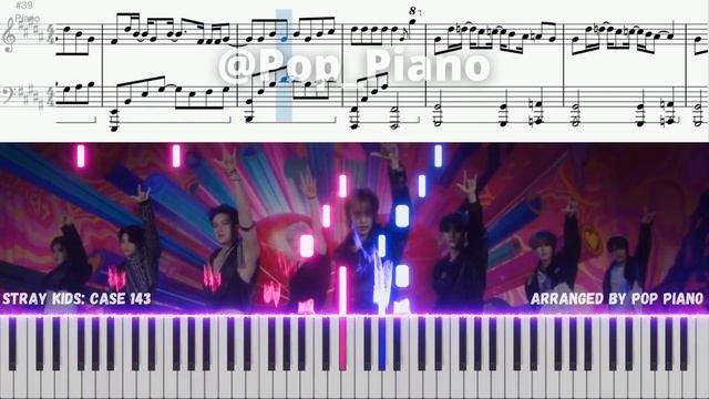 Stray Kids (스트레이 키즈) Case 143 PIANO TUTORIAL (피아노 튜토리얼) смотреть онлайн
