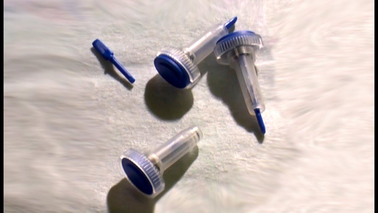 Анализ крови без боли - скарификатор/Analysis of blood from a finger without pain-scarifier смотреть онлайн