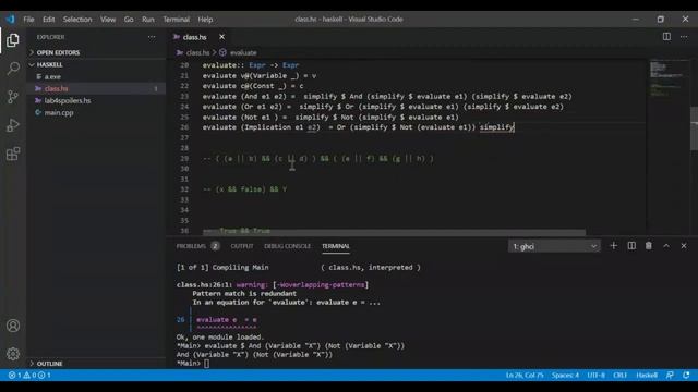 Haskell: Рекурсивные типы данных смотреть онлайн