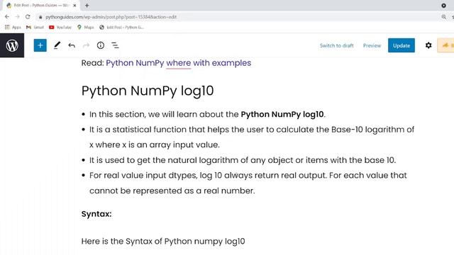 How to use the NumPy log function in Python | NumPy log function смотреть онлайн