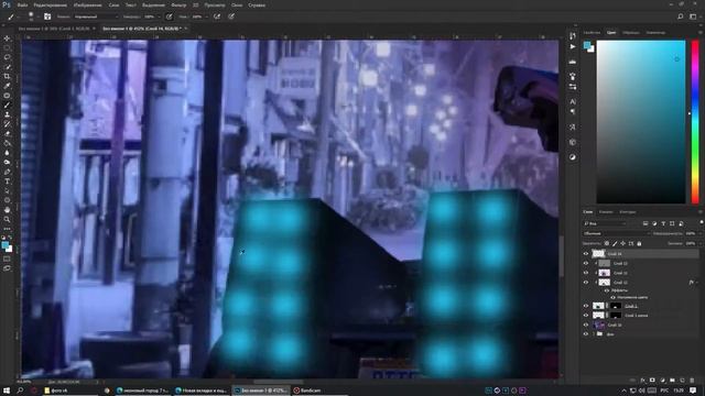 ДЕЛЛОРИАН В НЕОНОВОМ СВЕТЕ I Speed Art Photoshop смотреть онлайн