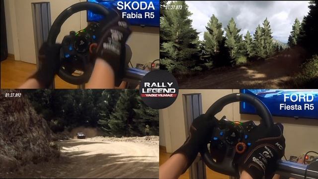 Which is faster in Greece? / Ford Fiesta R5 vs Skoda Fabia R5 смотреть онлайн