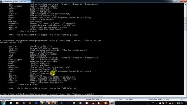 NIKTO web server scanner installation in WINDOWS смотреть онлайн