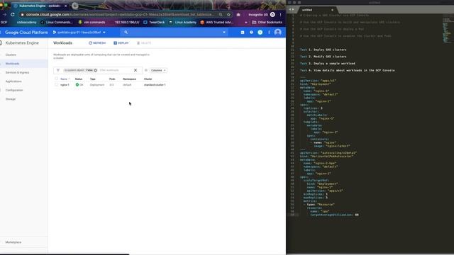 Deploy a workload on Google Kubernetes Engine смотреть онлайн