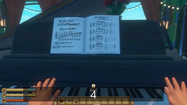 Robot piano player in Raft using python3 [Left + right hand] смотреть онлайн