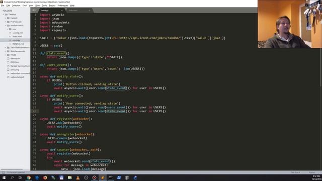 Python - Chuck Norris and Asyncio infused WebSockets смотреть онлайн