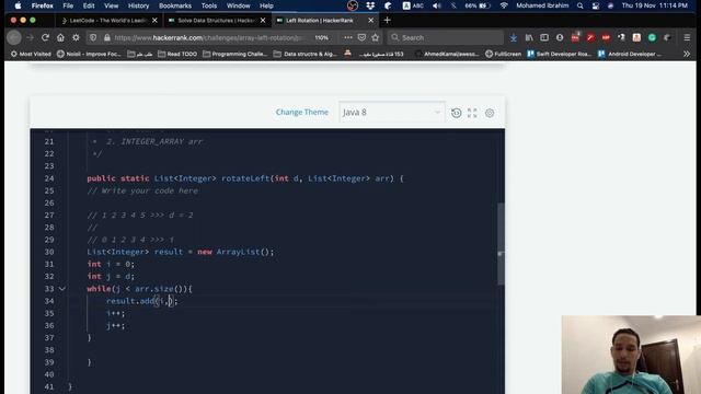 HackerRank Left Rotation | Java Solution | Arabic смотреть онлайн